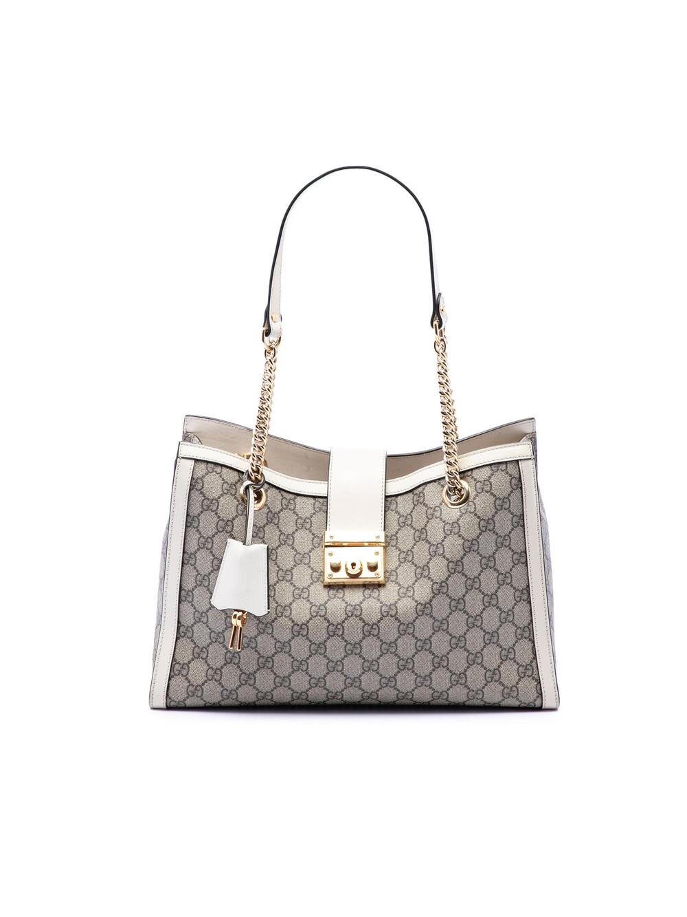 Gucci Medium Gg Supreme Padlock Tote #272071G10B